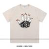 Chicken Fingers Printed T-Shirt 100% Cotton Oversized Foodie Graphic Tees for Men Women Summer Tops Snackcore Streetwear