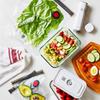 ZWILLING Fresh Save Glass Glass Storage Containers Japanese Fresh Save & Vacuum-Sealed Containers, 3-Size Set, Airtight, Heat-Resistant [Official