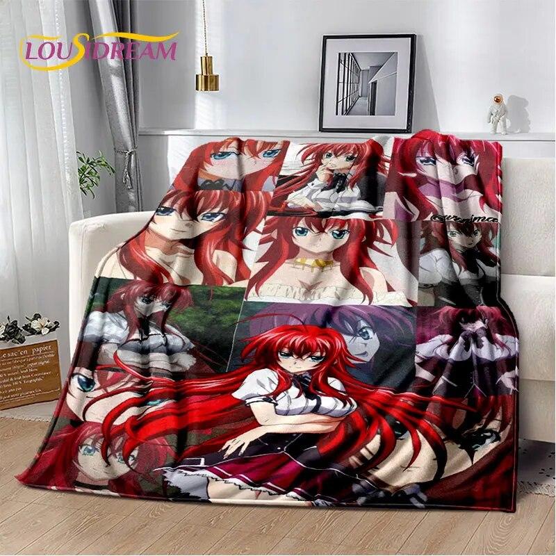 Anime High School D×D Sexy Girl Soft Plush Blanket,Flannel Blanket Throw Blanket for Living Room Bedroom Bed Sofa Picnic Cover