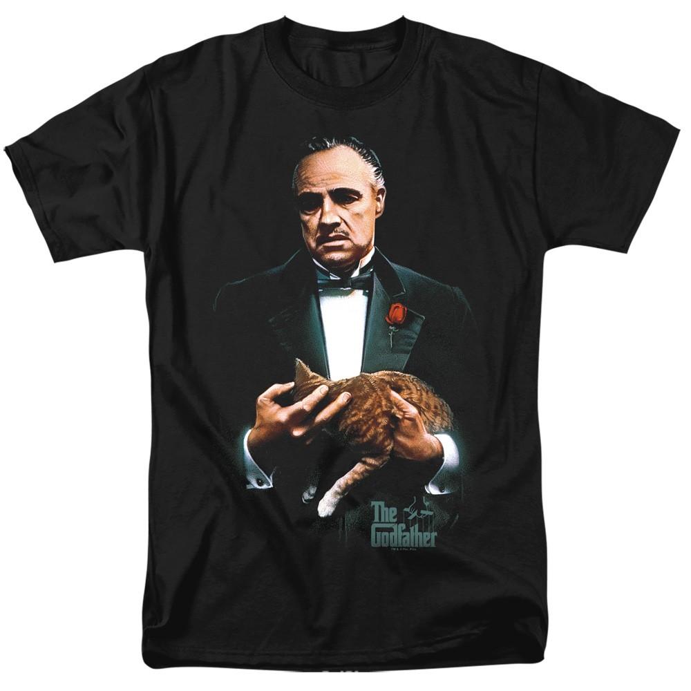 Godfather - Painted Poster - Adult Unisex Short Sleeve T-Shirt - Black XL
