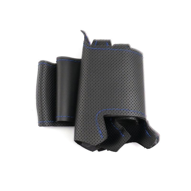 For Kia K2 Rio 2011 2012 2013 2014 Hand-stitched Car-styling Steering Wheel Interior Accessories Microfiber Leather Cover