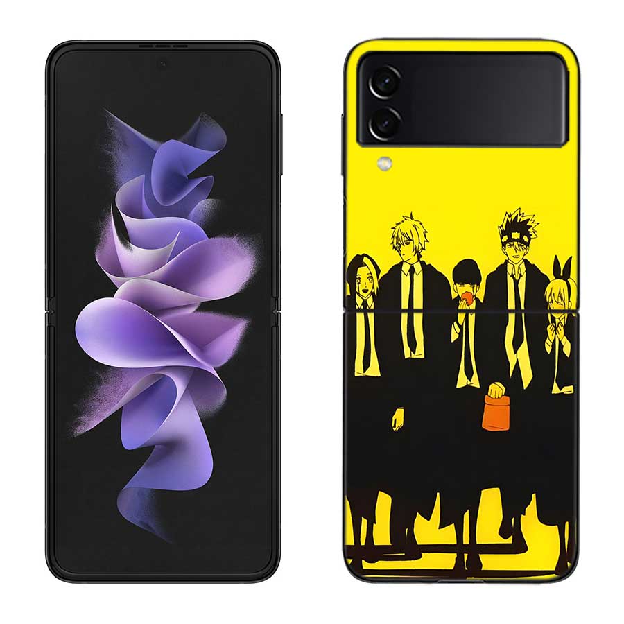 

Mashle Magic and Muscles Phone Case For Samsung Z Flip 7 6 5G Galaxy Z Flip 5 4 3 Black Hard Cell Cover Luxury PC Shell Coque Samsung Z Flip 4 5G