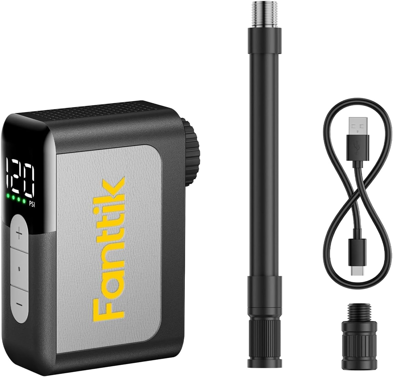 

Fanttik X10 Ace Мини Электрический Велосипедный Насос, Портативный, 120 PSI, Совместим с Клапанами Presta и Schrader, Автоматическое Отключение, Регулируемое Давление, Co