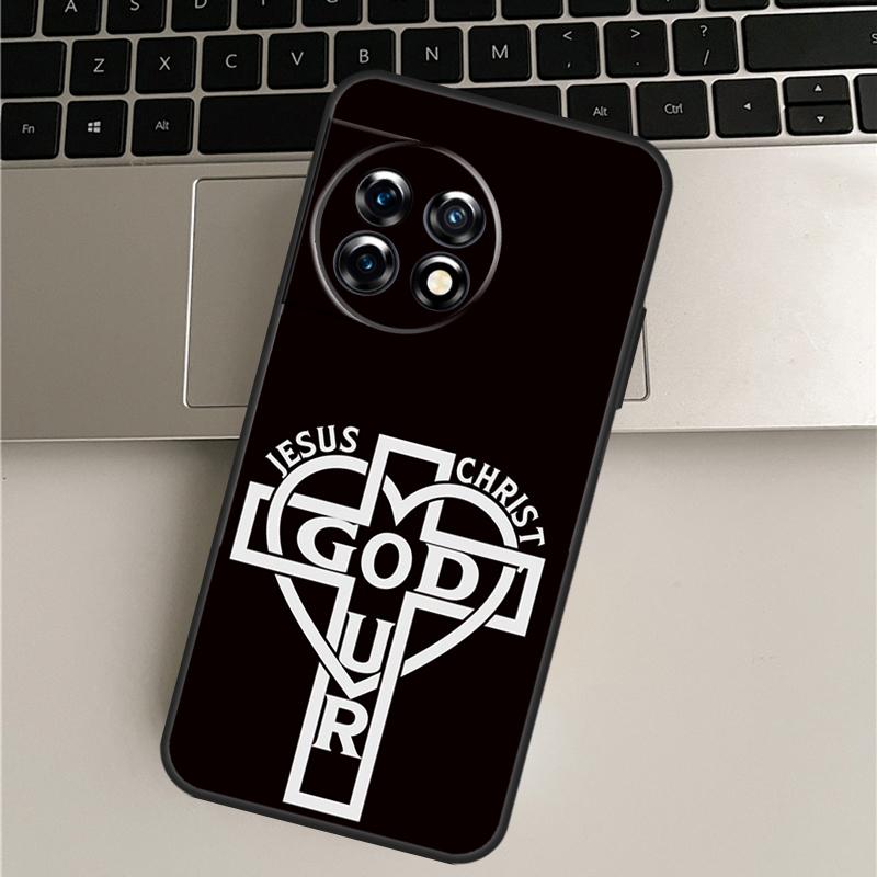 Jesus Christ God Bless You Case For OnePlus Nord 5 CE 3 4 Lite N20 N30 OnePlus 15 13 12 11 10 Pro 10T 13R 13T 15R Cover