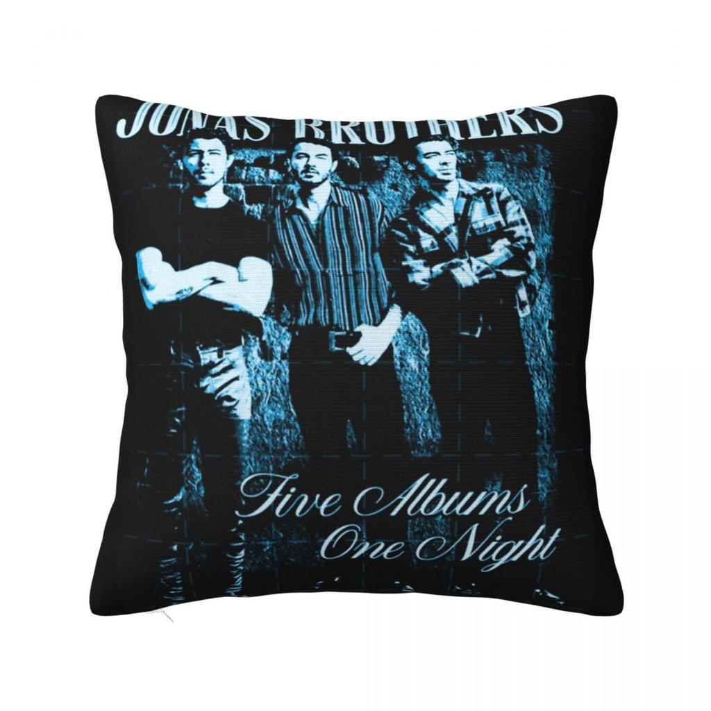 Jonas Brothers Tour Square Pillow Covers Sofa Pop Music Cushion Cover Cool Decorative Pillowcase 45*45
