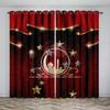 Islamic Traditional Festivals Eid Decorative Curtains 2 Panel Deluxe Living Room Bedroom Window Decorative Curtains
