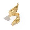Premium women's bracelet gold-plated personality exaggerated leaf winding electroplated opening bracelet