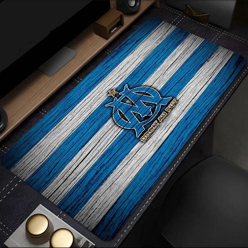 Golden Marseille Emblem mouse pad, rubber base, esports desk mat, mouse pad for gamers and office use, gaming desk , easy to clean mat