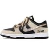 Nike Dunk Rutschfest Abriebfest Niedrig geschnittene Skateboard-Schuhe Unisex Schwarz Beige Braun DD1391-100(Team1921-A-)