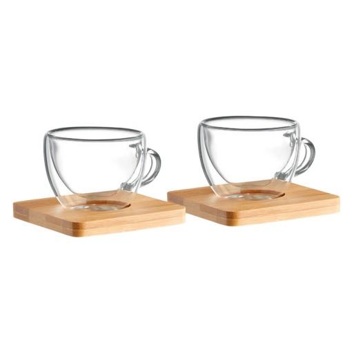 MidOcean Belize Double-Walled Espresso Cup & Saucer Set