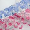 1/3 de yard de fil de polyester pressé pour fond de dentelle, idéal pour la broderie florale à faire soi-même, accessoires en dentelle, rideaux, coussins de canapé et décoration.
