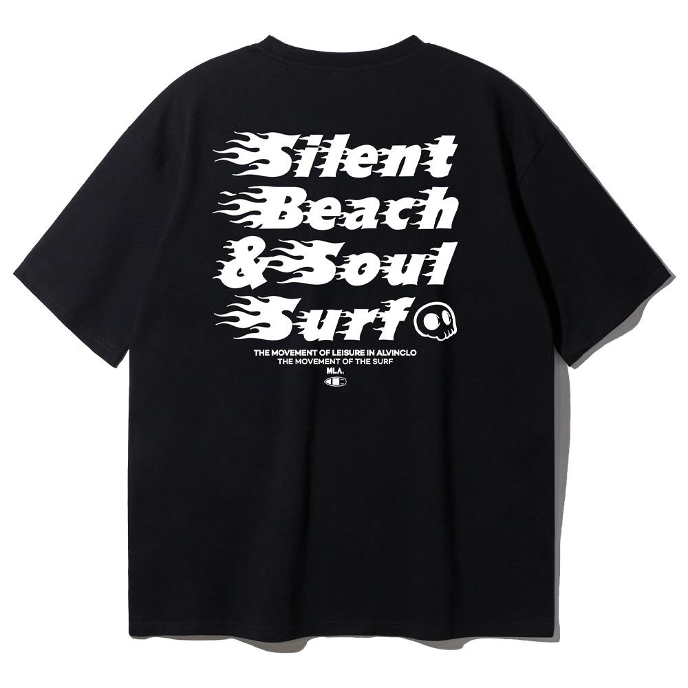 ALVINCLO Silent Beach Oversized Short Sleeve Tee Ast4991 (2 Colors)