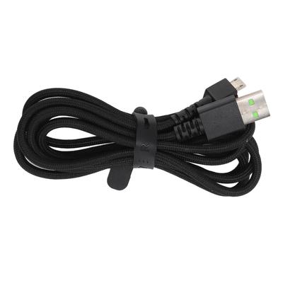 Cablu de încărcare pentru mouse Naga Pro Micro USB 1,8 m lungime Nailon antiuzură Metal Cablu încărcător mouse pentru