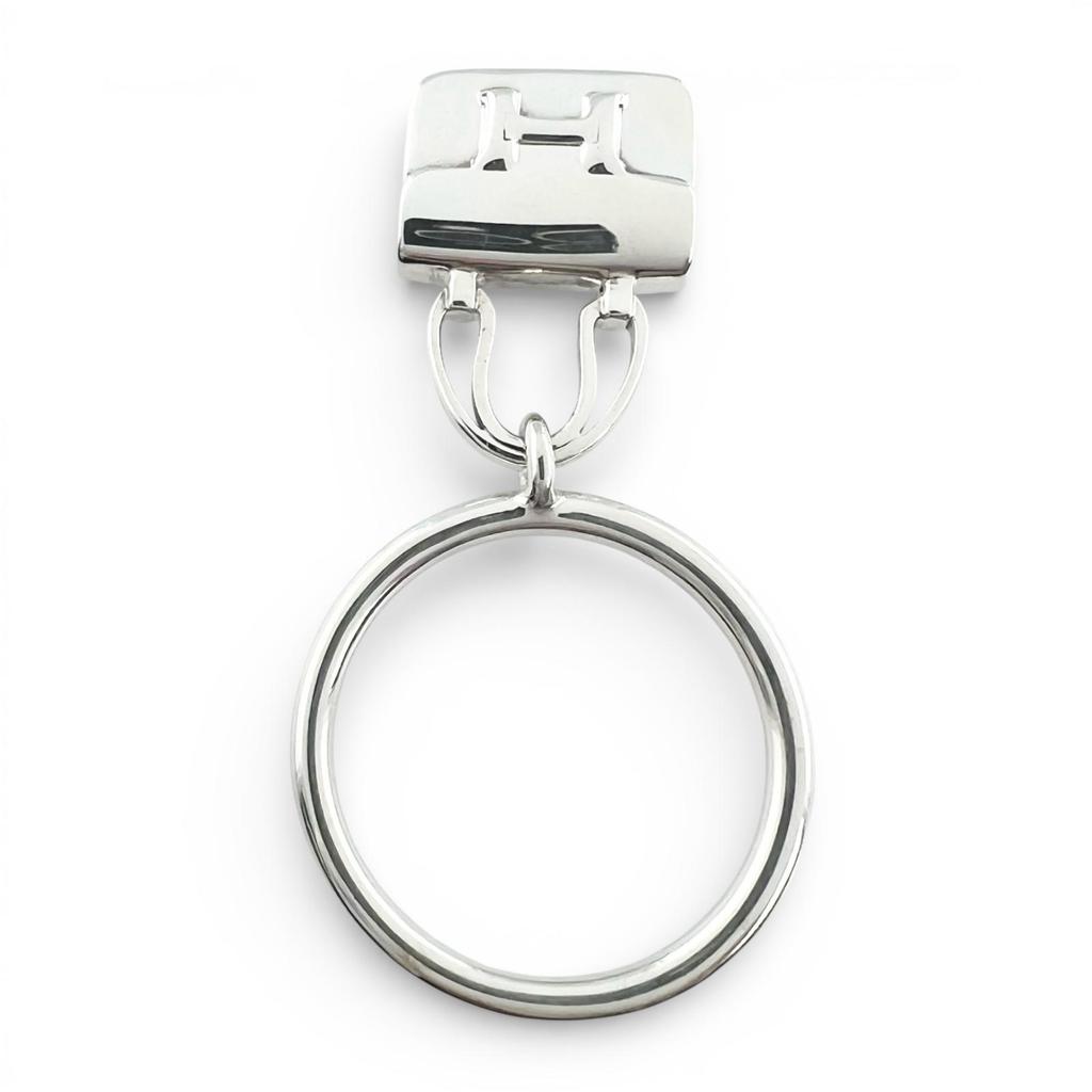 Excellent HERMES Ring Amulet Constance Silver AG925 Women 54 Used