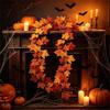 Bright Foliage Artificial Maple Leaf Garland Hanging Autumn Style Decorative Maple Leaf Vine Realistic Appearance
