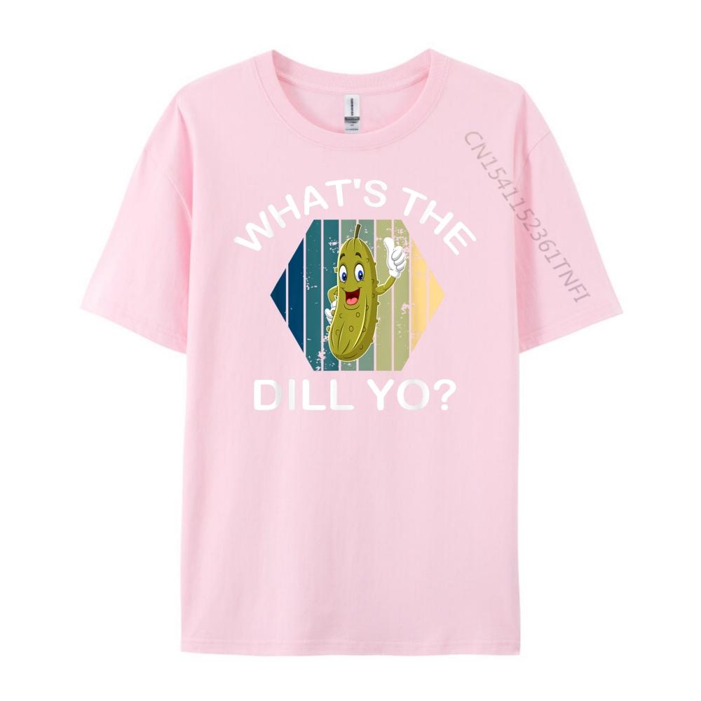 Funny Pickles What The Dill Yo Dill Pickle White Graphic Tee Harajuku Leisure Men Free Shipping Clothes Hip Hop