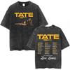Tate Mcrae Greedy Album Tour Merch T Shirt Men Women Fashion Vintage Washed Short Sleeve Oversized Tshirts 100 Cotton T Shirts