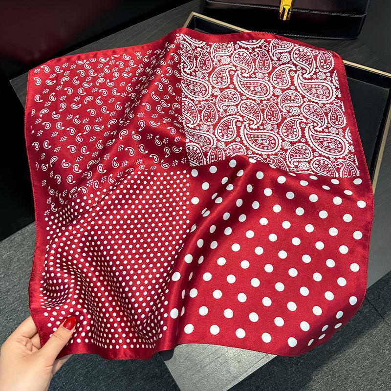 100% Natural Silk Scarf Women Luxury High Quality Headband Square Foulard Female Neckerchief Shawl Wraps Hijab Bandana Scarves