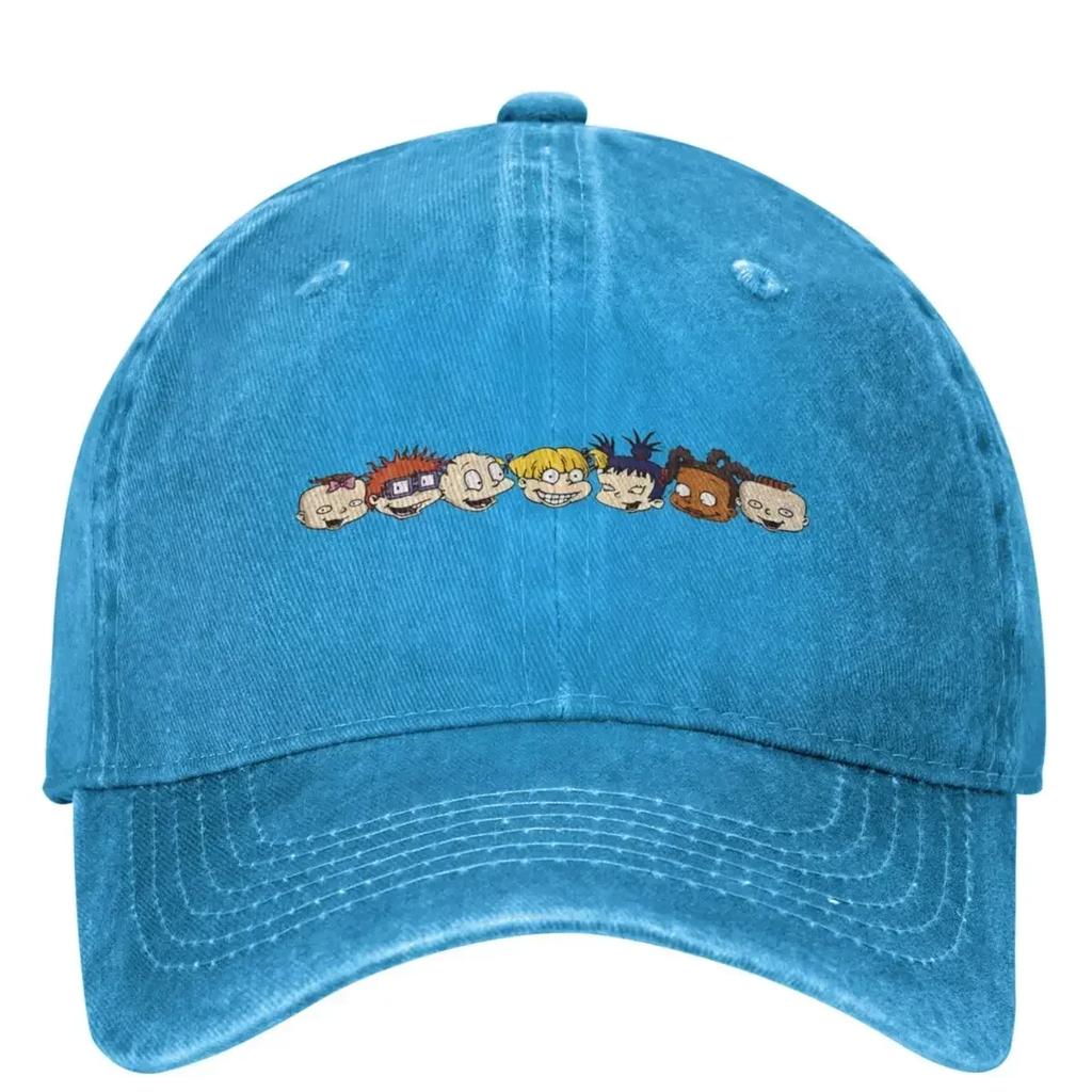 Funny Film Rugrated Character Headshots Line Up Casual Baseball Cap Summer Trucker Hat Snapback Cap Unisex Retro Baseball Caps