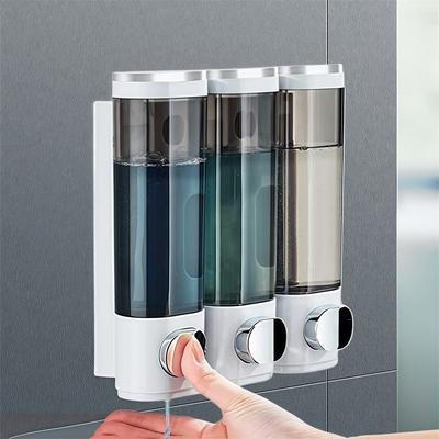 Anti-slip Button 300ML Pump Bottle Wall Mounted Soap Dispenser Easy Installation