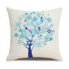Ins Nordic Style Cartoon Tree Car Sofa Pillow Custom Nap Pillow Lumbar Cushion Cover Home