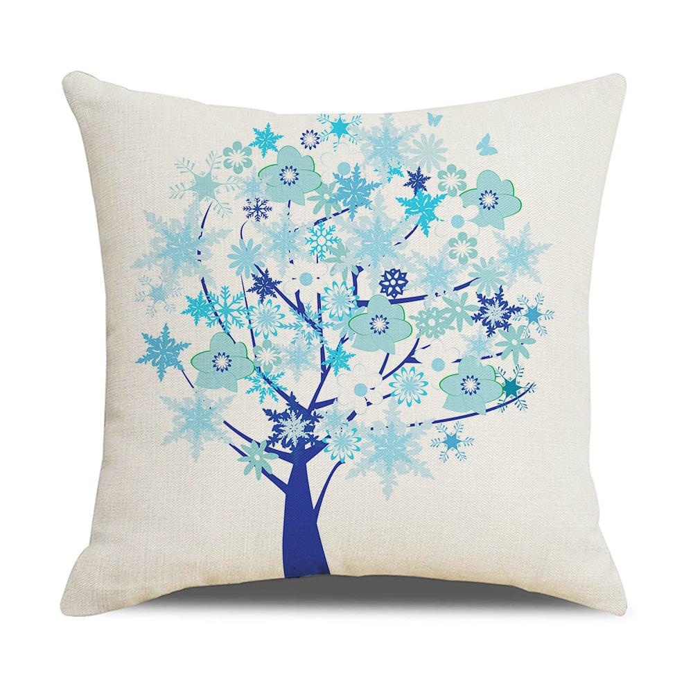 Ins Nordic Style Cartoon Tree Car Sofa Pillow Custom Nap Pillow Lumbar Cushion Cover Home