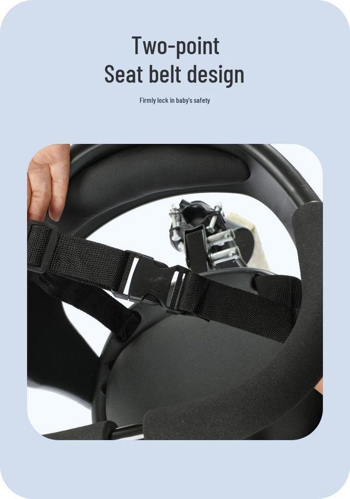 Front-Mounted Electric Vehicle Safety Seat for Infants and Children