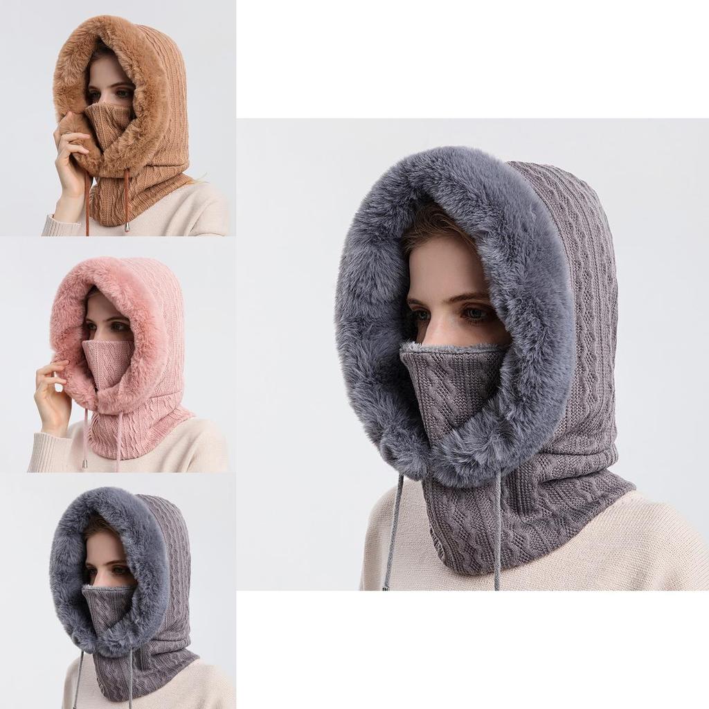 Winter Ski Mask Knit Beanie With Face Cover For Cold Weather Outdoor Activities