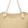 Straw Woven Tote Bag Shoulder Bag with Braided Rope Handles Summer Beach Tote Women Purse for Work Holiday Shopping