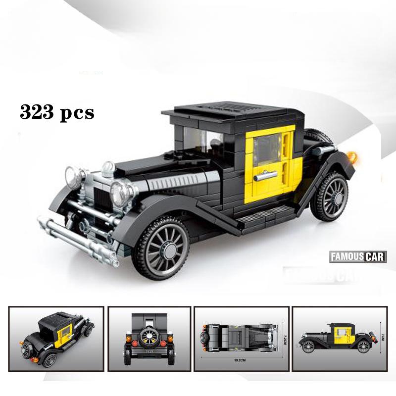 

Городской механический классический автомобиль MOC модель кирпичи высокотехнологичный классический кабриолет гоночный автомобиль строительные блоки игрушки для детей