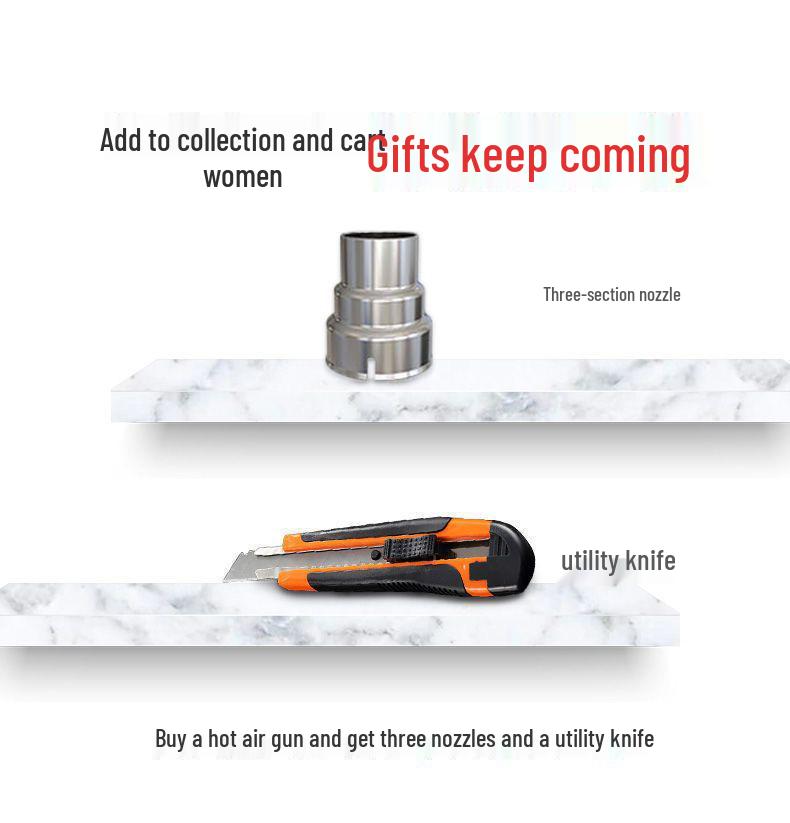 High-Power Digital Display Heat Gun for Industrial Use