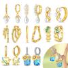 Vintage pearls Earrings for Women Girls Trendy Fashion Jewelry High Quality Dainty Elegant Gift
