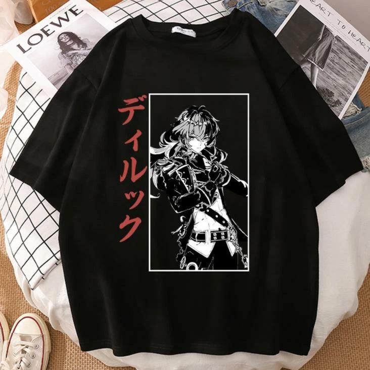 Genshin Impact Cosplay Game Manga T-Shirt Shirt Costumes Cotton