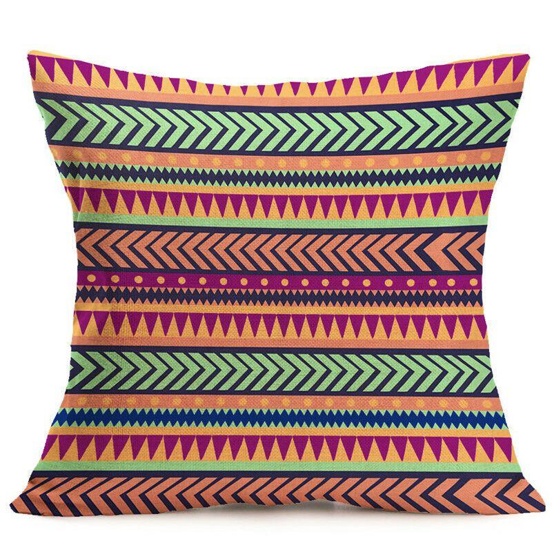 Luxurious Resistant Scatter Waist Throw Pillow Case With Timeless Geometric Design