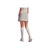 Anta Training Series Solid Color Mid Waist Soft Breathable Versatile Casual Skirt Women Skirts Pearl-Gray 962527201-1