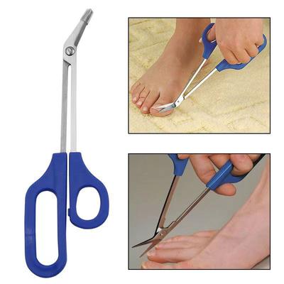 Obcinacz do paznokci z długim uchwytem Paznokieć Toe Nożyczki Manicure Pielęgnacja paznokci Pedicure Cutter Niebieskie Uroda ze stali nierdzewnej Narzędzia do pielęgnacji paznokci