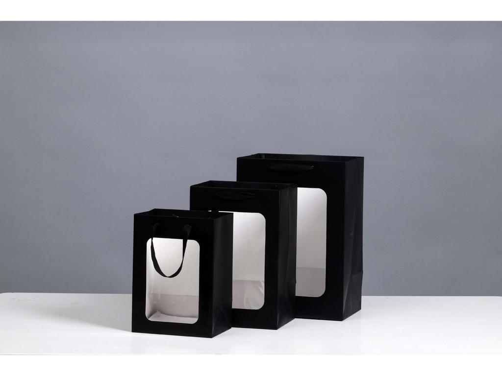 Transparent Gift Bag with Window for Teacher's Day - Ideal for Flowers & Souvenirs Packaging