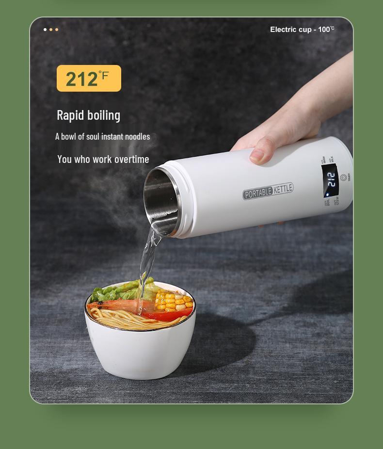110V Portable Electric Kettle with Temperature Control - US Version, Office & Travel Friendly, Fahrenheit Display