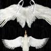 High Quaity Lightweight Angel Wings Foldable Realistic Black Devil Wings Unisex Cosplay Accessories