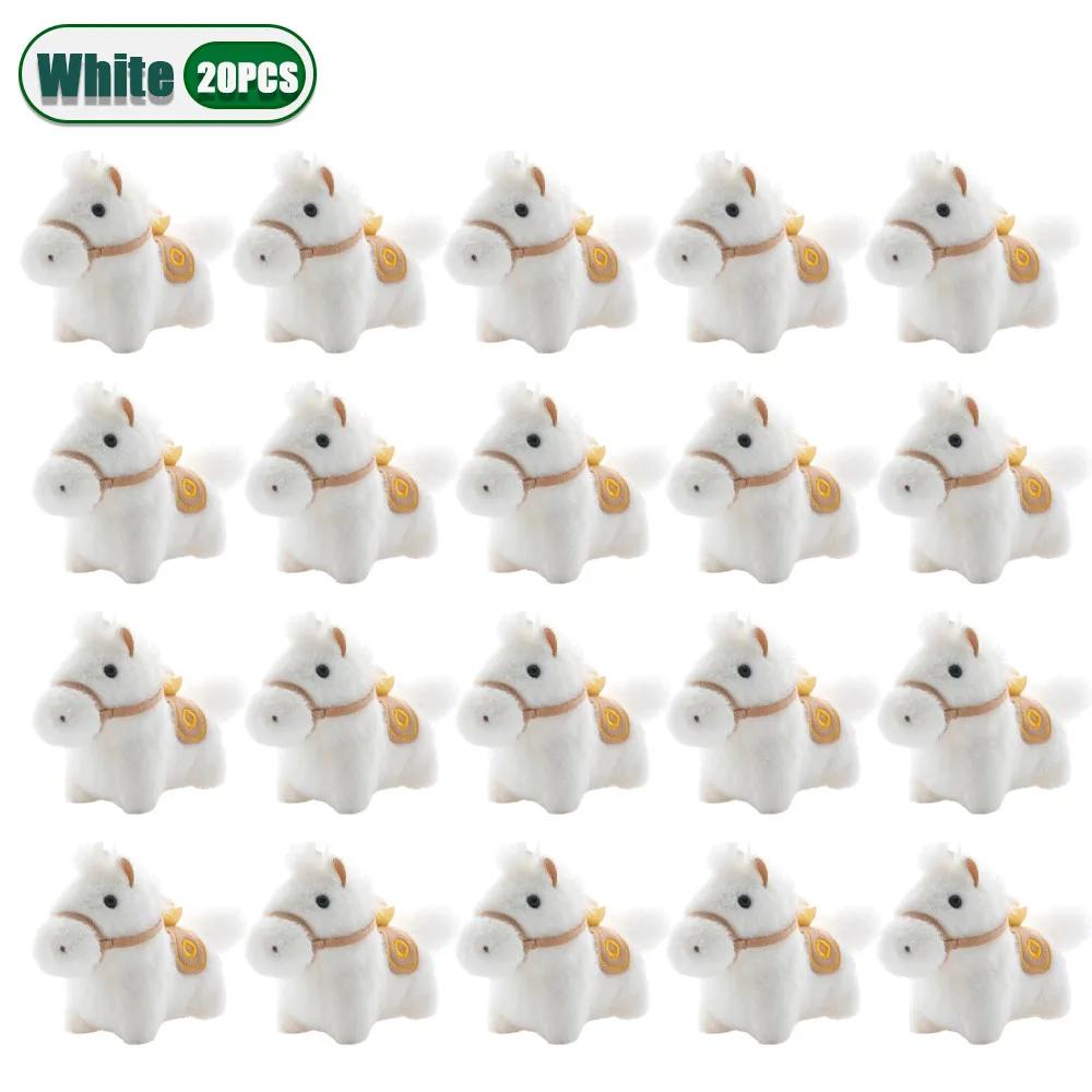 1-20 Stück Neu Heiß Verkauft Pony Plüsch Schlüsselanhänger Anhänger Maskottchen Puppe Schreibtisch Pony Rucksack Anhänger Plüschpuppe Ornament Kreative Geschenke