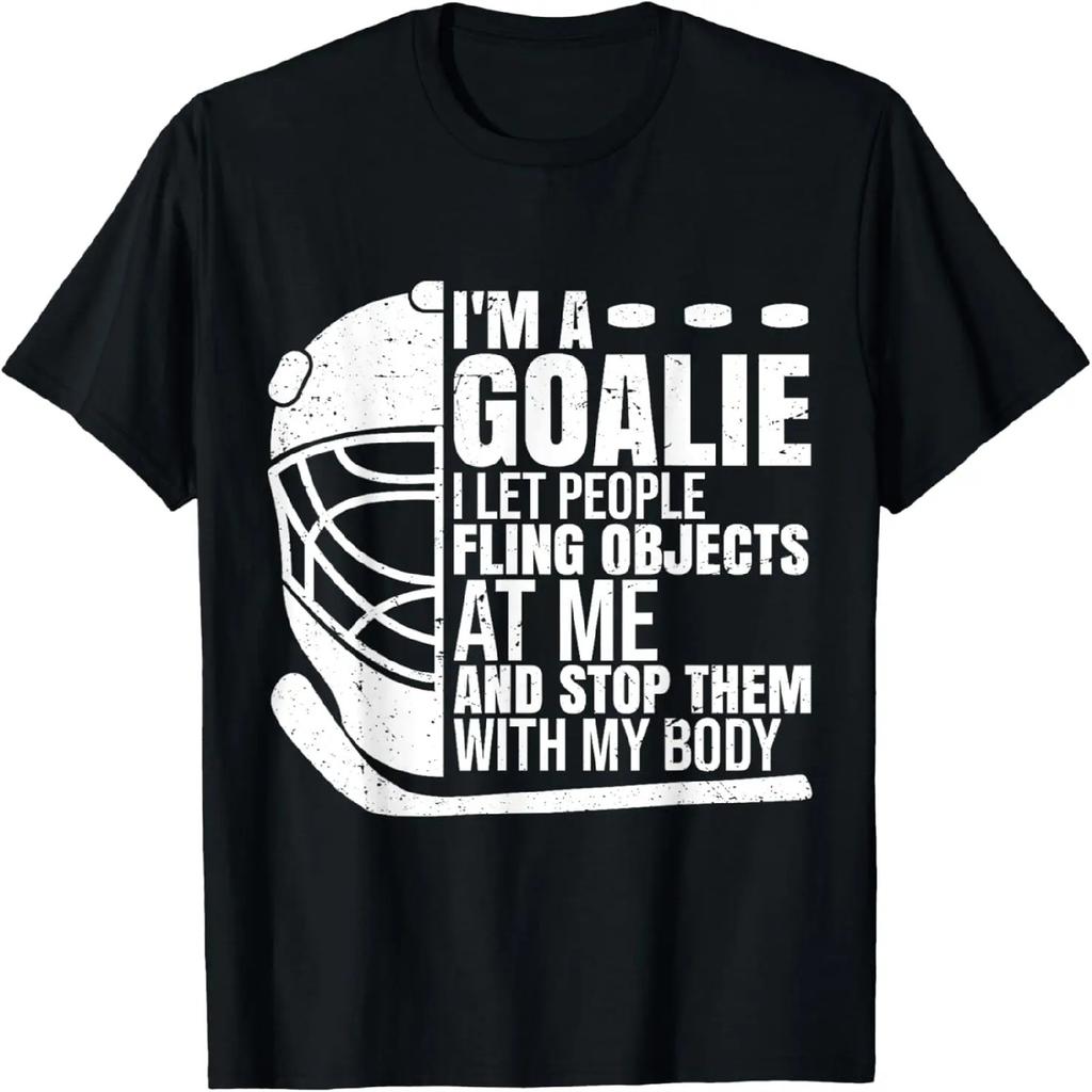 Torwart Eishockey Goalie Lustig Ich bin ein Goalie T-Shirt