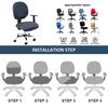 1 Set Gaming Chair Covers Removable Computer Armchair Slipcover Rotating Stool Seat Protector For Office Chair Covers 310G