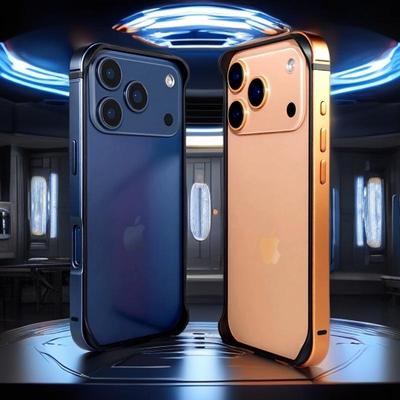 Ultradünner Rahmen iPhone 17 Pro Max Silikon-Metall-Hülle - Personalisierte Schutzhülle