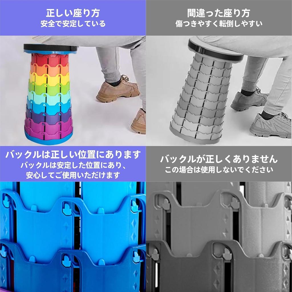 Extendable Folding Outdoor Camping Easy to 150kg Load Opens and Closes in 10 Height Suitable for Sports Spectating Indoor and Outdoor Use Chair,