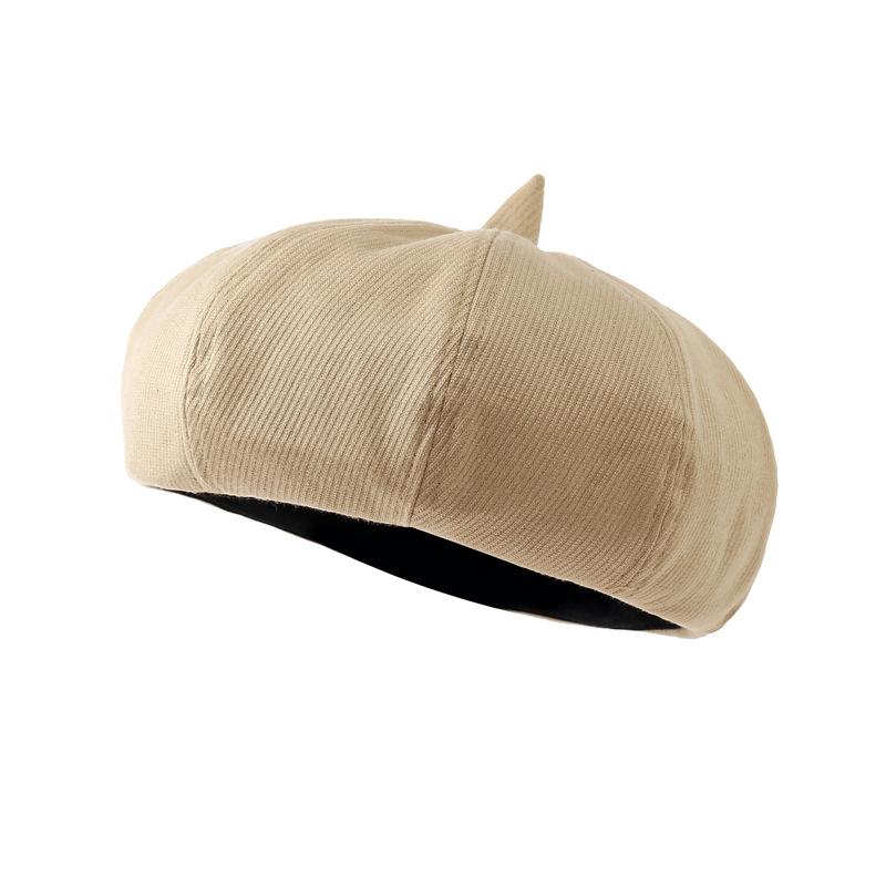 

Осенне-зимняя женская однотонная универсальная беретка, литературная ретро шляпа-тыква, британская шляпа художника, шляпа-бутон, тренд One Size