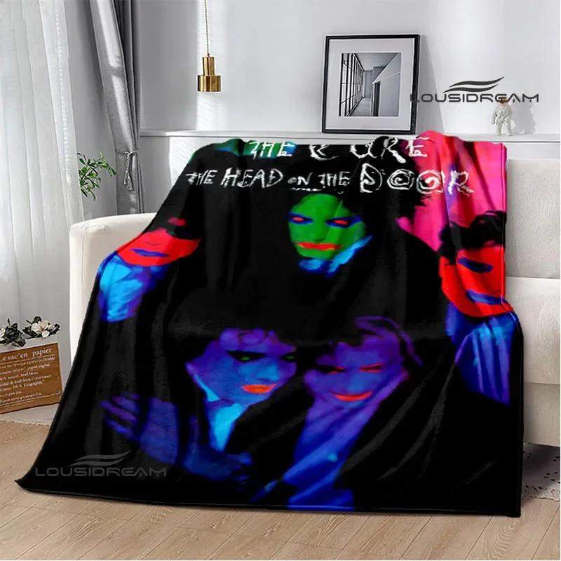 Rock band The cure Printed blankets picnic blanket Warm Flannel blankets Soft and comfortable blanket bed linings Birthday Gift