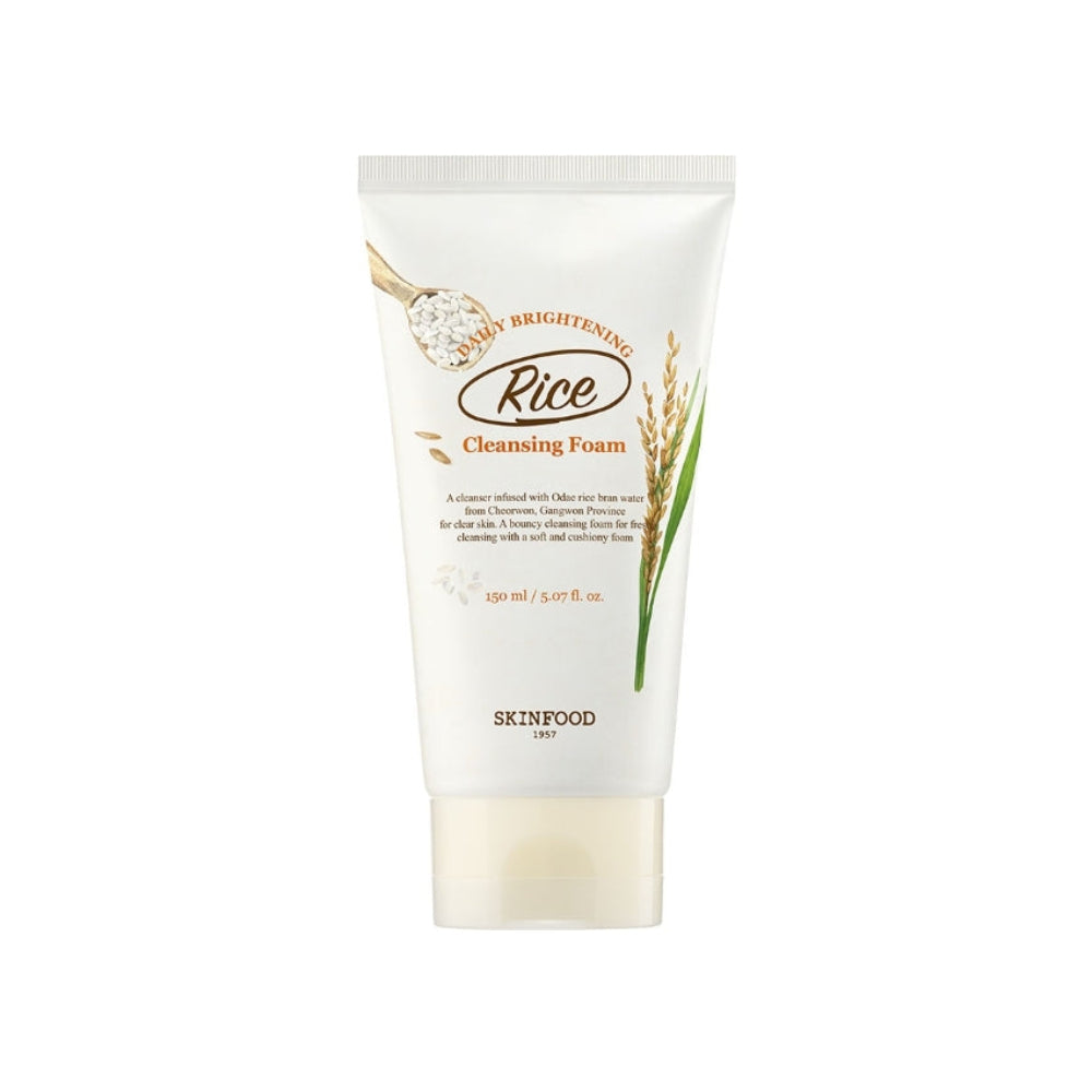 SKINFOOD Rice Daily Brightening Cleansing Foam 150ml*1Pc/2Pcs/3Pcs/4Pcs