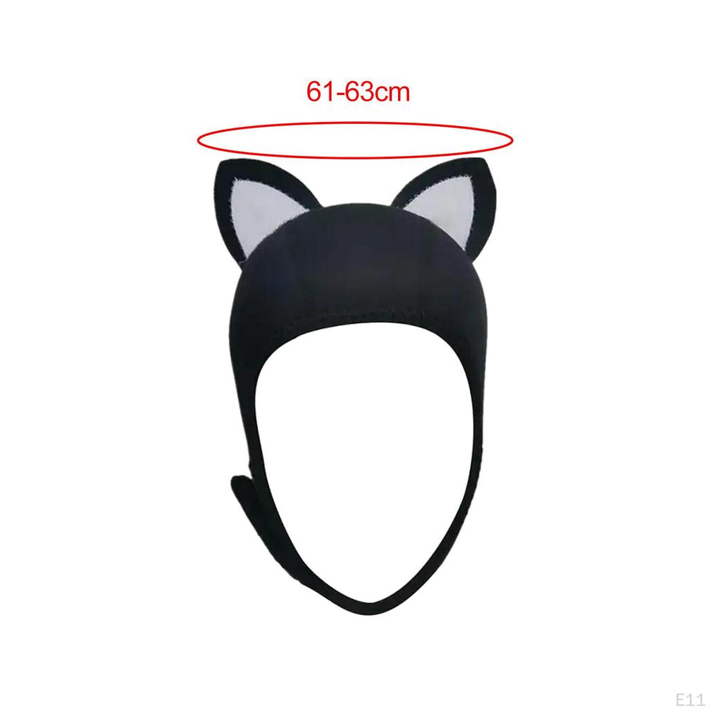 Cat Ears Diving Cap 3mm Neoprene Swimming Suit Hood Cute for