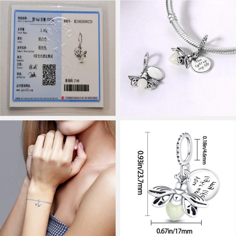 Universalcopper Pendant Suitable For Pan Charm Bracelet Red Series Beads Exquisite Jewelry Party Festival Gift