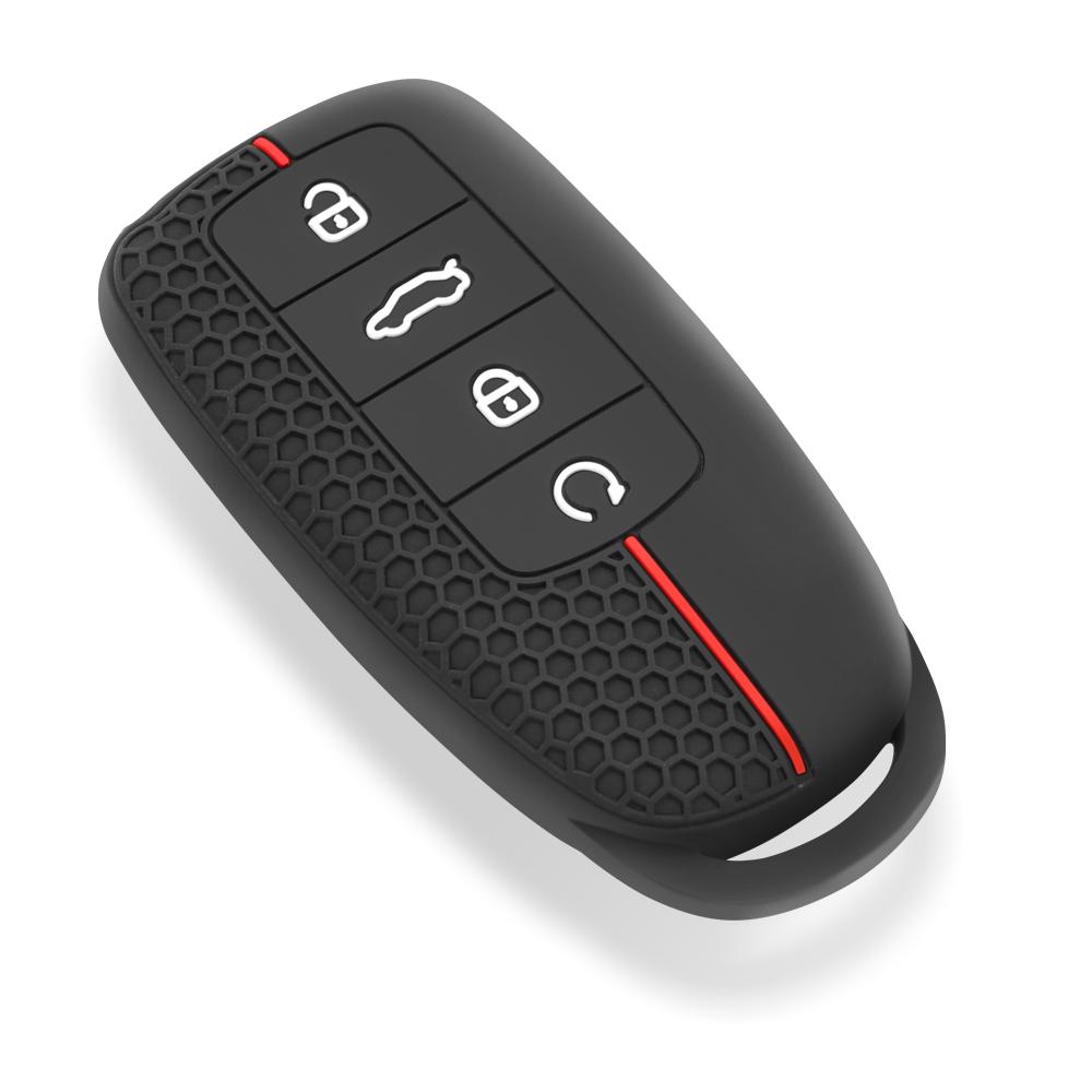 

Силиконовый брелок для ключей от машины, держатель для ключей, чехол для Chery Omoda 5 C5 Tigo 7 8 Pro Max Tigo 7 8 Plus Arrizo 5 Plus чёрный